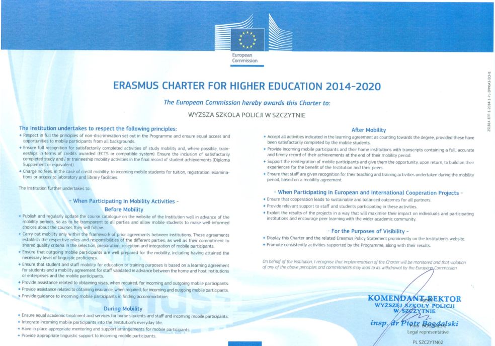 Karta Uczelni Erasmus