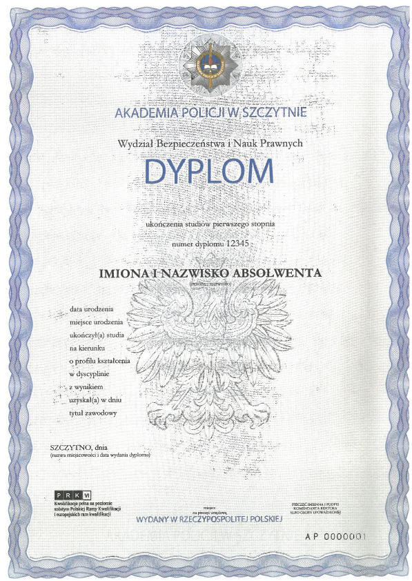 Wzór dyplomu